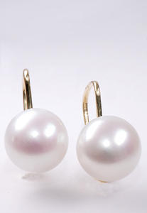 Stuchlík zlaté perlové náušnice s mořskou perlou N174 