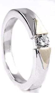Zlatý prsten s diamantem PD238 