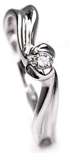 Zlatý prsten s diamantem PD272 