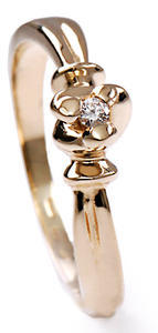 Stuchlík zlatý prsten s diamantem PD274 