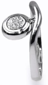 Stuchlík zlatý prsten s diamanty PD175 