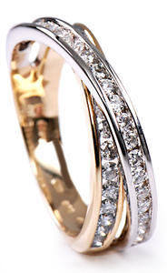 Stuchlík zlatý prsten s diamanty PD270 