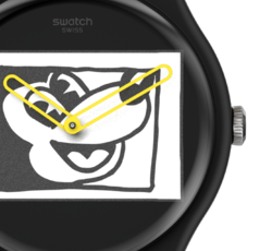 Swatch hodinky MICKEY BLANC SUR NOIR SUOZ337 