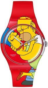 SWATCH HODINKY SO29Z120 SWEET EMBRACE, THE SIMPSONS 