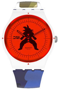 SWATCH hodinky SUOZ348 VEGETA X SWATCH Dragon Ball Z 