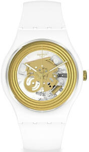 SWATCH HODINKY SO29W107 GOLDEN RINGS WHITE 