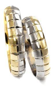 Zlaté snubní prsteny S64 