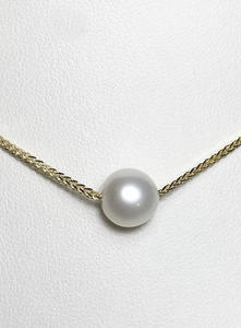 Zlatý přívěšek s perlou a řetízkem 201138 