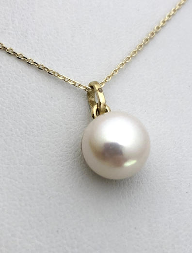 Stuchlík 023243 zlatý perlový přívěšek  s perlou  - 1