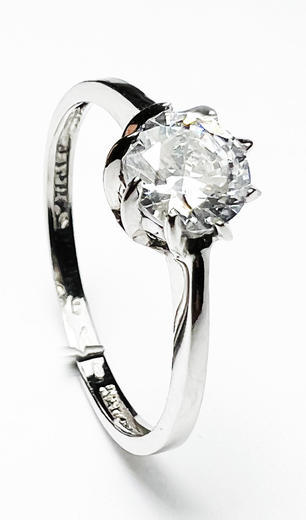 Zlatý prsten se zirkonem 201354  - 1