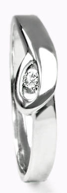 Stuchlík zlatý prsten s diamantem PD193 