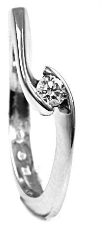 Zlatý prsten s diamantem PD457 