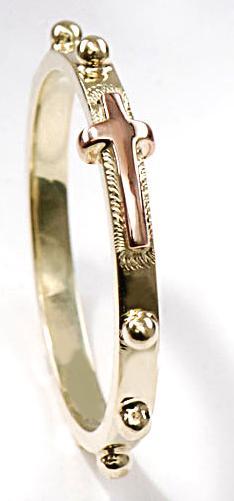 Stuchlík zlatý růžencový prsten P952 