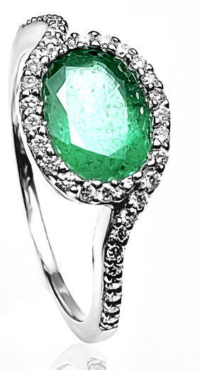 Stuchlík zlatý smaragdový prsten 70217  - 1