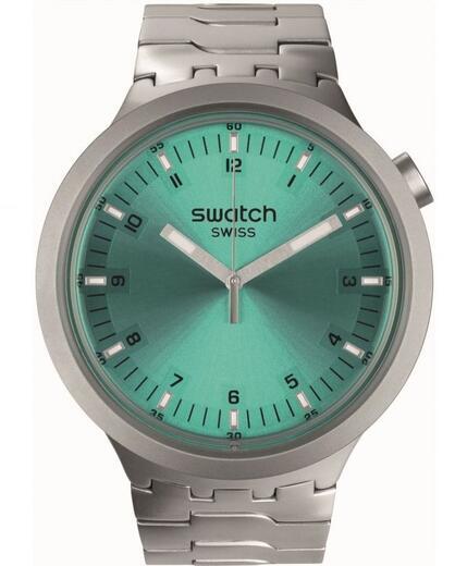 SWATCH hodinky SB07S100G Aqua Shimmer Big Bold Irony 