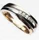 Zlatý prsten s diamanty 039131 - 1/7