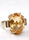 Zlatý prsten s citrínem a diamanty PD466 - 2/2
