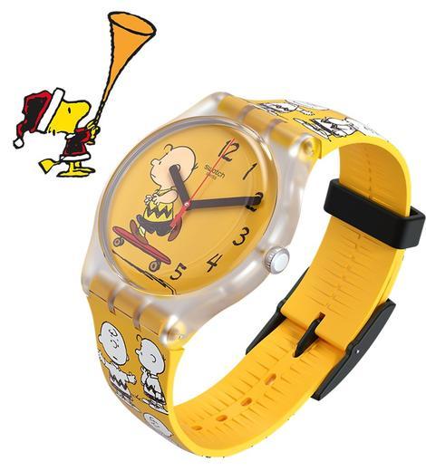 SWATCH hodinky SO29Z101 POW WOW Peanuts  - 2