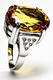 Zlatý prsten s citrínem a diamanty 015120 - 2/7