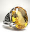Zlatý prsten s citrínem a diamanty 015120 - 3/7