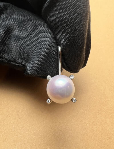 Stuchlík perlové náušnice s diamanty 023294  - 3