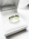 Stuchlík zlatý prsten se zeleným zirkonem 201276 - 3/5