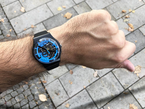SWATCH hodinky SUOB187 BLUE ANATOMY  - 5