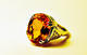 Zlatý prsten s citrínem a diamanty 015120 - 7/7